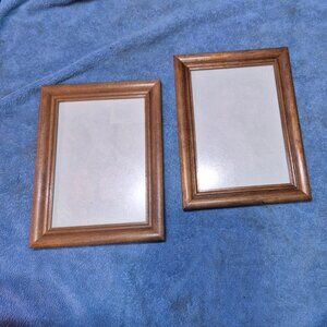 Picture frames, 2, 5X7. wood.